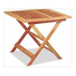 Juego De Mesa Ecomadera Y 2 Sillas Plegables Amancay De Madera