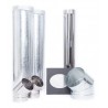 KIT COMPLEMENTO INST. ACERO INOX. PARED 6" TROMEN