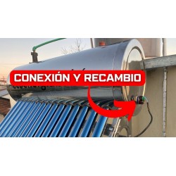 Resistencia electrica  2000W / 3000W RECO (italiana) c/ rosca de 1-1/4" c/ termostato unipolar p/ Termotanque Solar