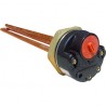 Resistencia electrica  2000W / 3000W RECO (italiana) c/ rosca de 1-1/4" c/ termostato unipolar p/ Termotanque Solar