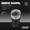 VASO TERMICO COLEMAN BREW 600ML BLACK SAND c/ destapador 2097439