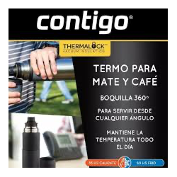  Termo Botella Térmica Contigo 1.2Lt Acero Inoxidable