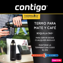  Termo Botella Térmica Contigo 1182ml Carbon