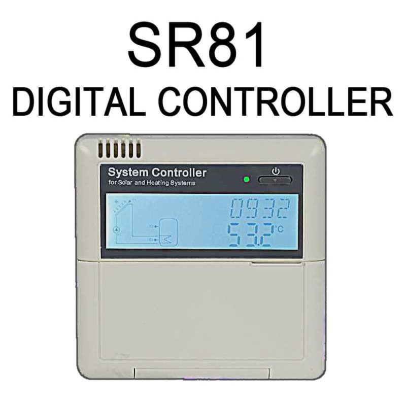 CONTROLADOR INTELIGENTE SR81 c/ 2 SENSORES P/ COLECTOR SOLAR