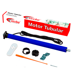 MOTOR TUBULAR 35 mm CON RADIO INCORPORADA HASTA 21kg T 6 NM 28 r/min