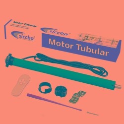 Motor Tubular 45Mm Radio Con Asistencia Manual Hasta 120Kg T 60 Vn 10 Siccba